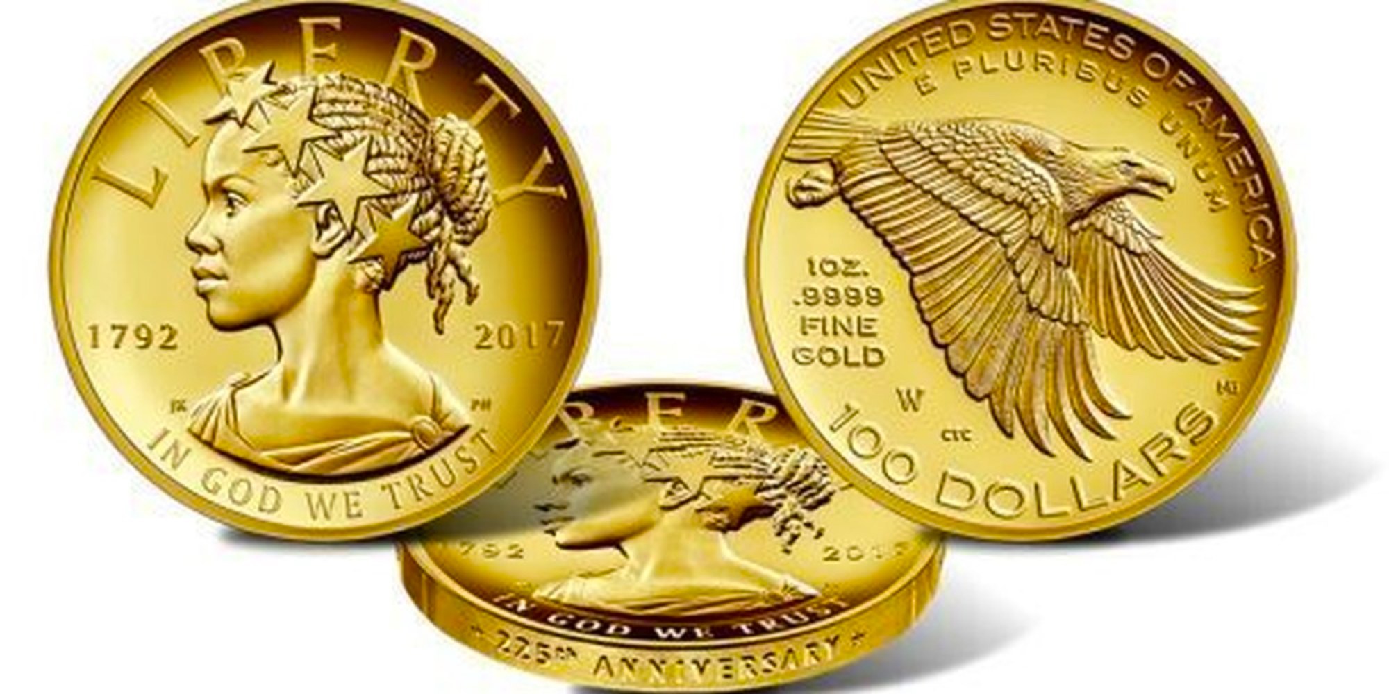 African American Lady Liberty, Commemorative Gold Coin, KOLUMN Magazine, KOLUMN