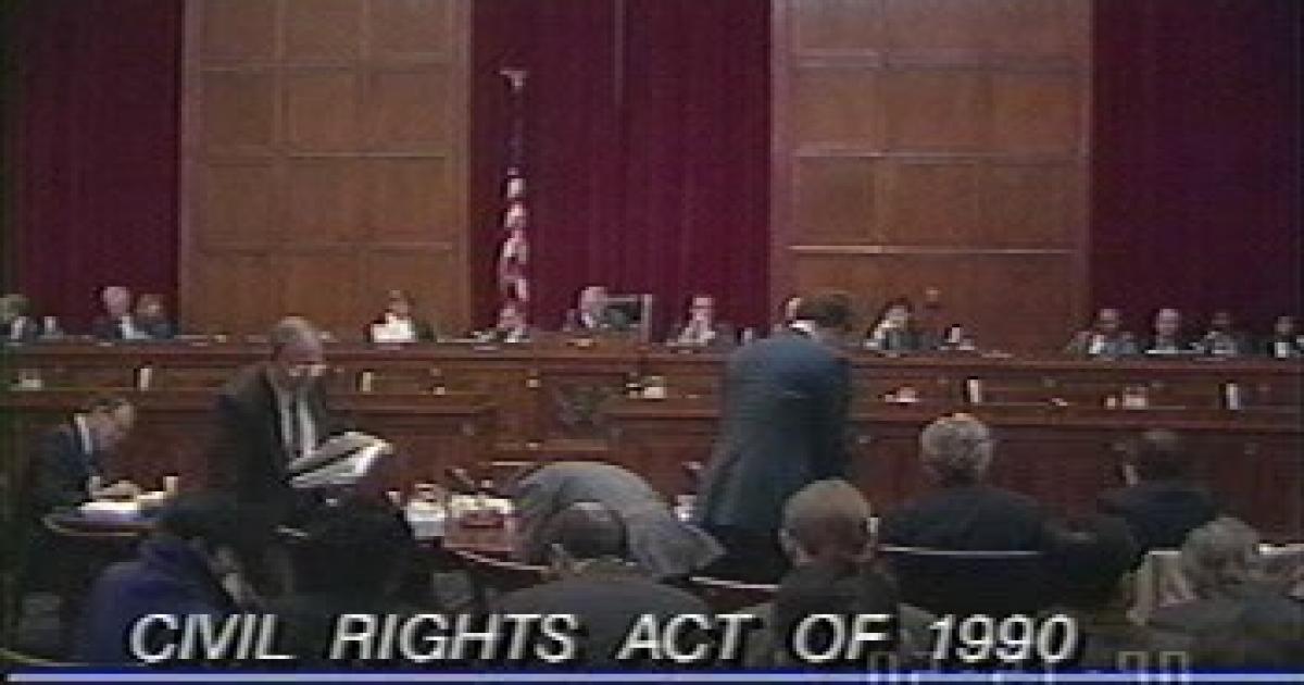 (1990) Bush Vetoes Civil Rights Bill | The Washington Post