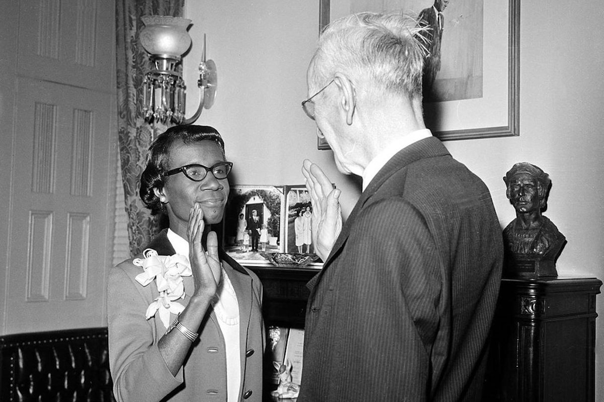 50 Years Ago…, Shirley Chisholm Was Sworn In As The First African American Congresswoman | Because of Them We Can
