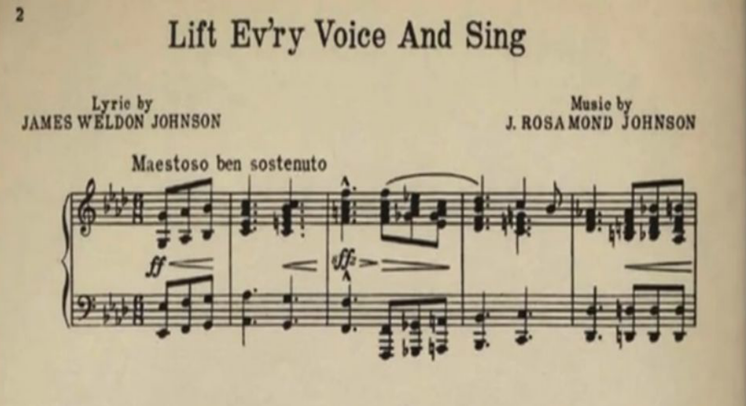 Lift Every Voice & Sing, Lift Every Voice and Sing, James Weldon Johnson, John Rosamond Johnson, African American National Anthem, Black National Anthem, African American History, Black History, KOLUMN Magazine, KOLUMN, KINDR'D Magazine, KINDR'D, Willoughby Avenue, WRIIT, Wriit,