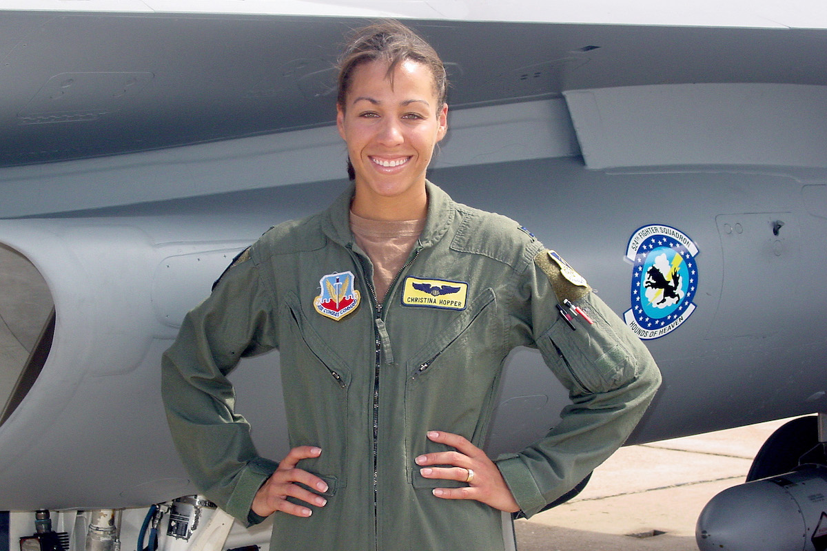 Maj Christina Hopper Conquered Race, Gender, And The F-16 | Task & Purpose