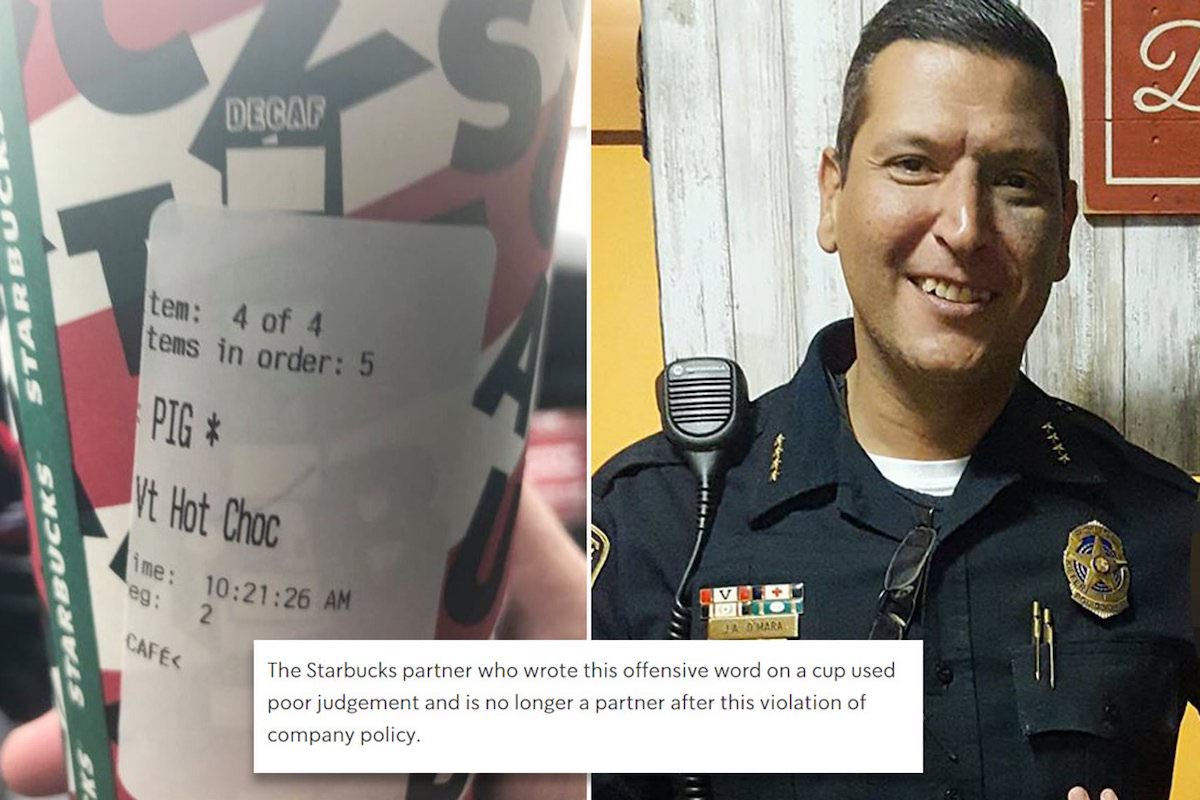 Oklahoma Cop Accused Of Lying When He Said ‘Pig’ Was Printed On Starbucks Cups | NewsOne
