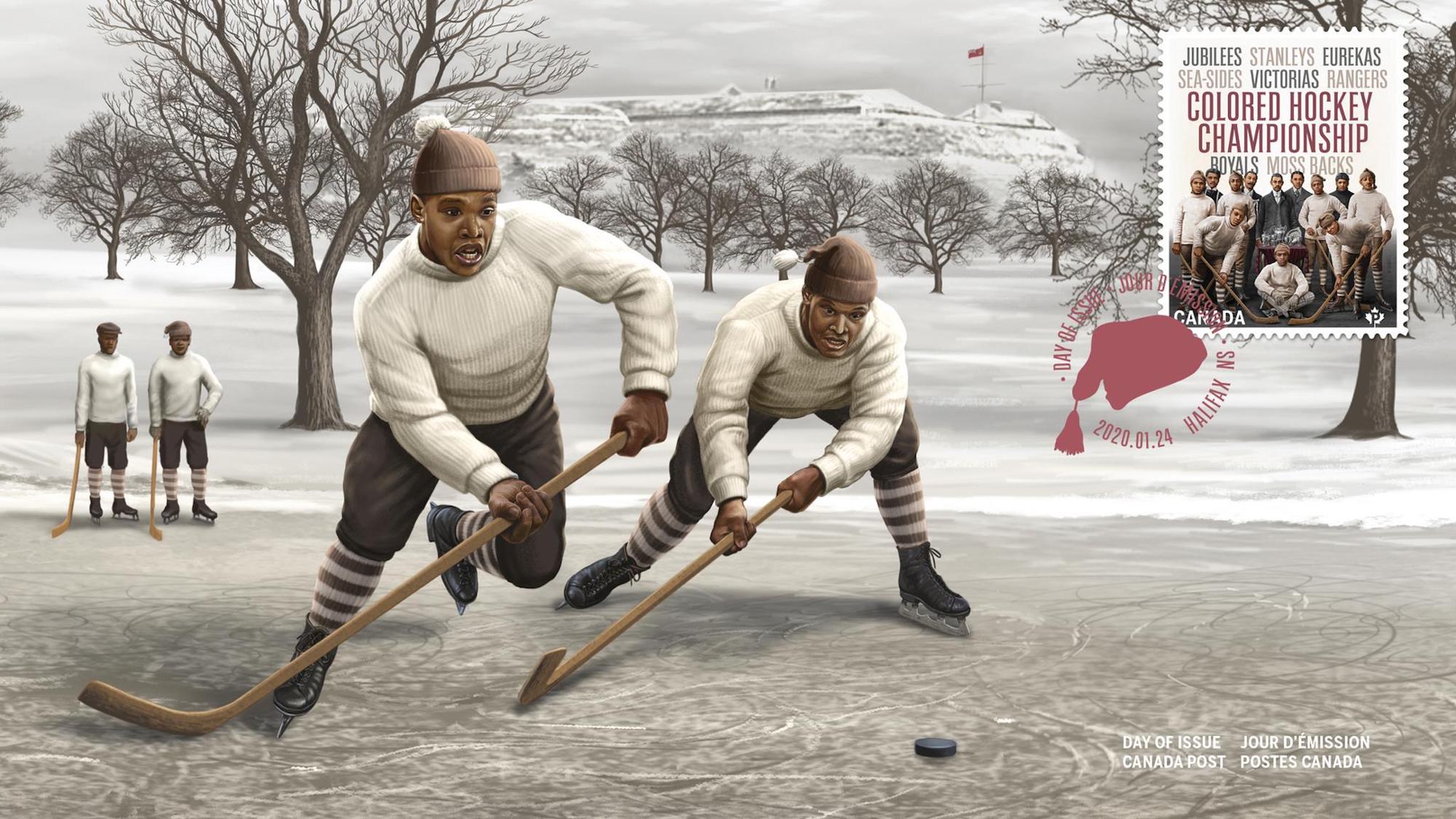 Color of Hockey: Canada Post stamp celebrates Black History Month | NHL.com