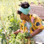 Amina Robinson, Gardening, African American Farmers, Black Farmersm Urban Farms, Urban Farmers, KOLUMN Magazine, KOLUMN, KINDR'D Magazine, KINDR'D, Willoughby Avenue, Wriit,