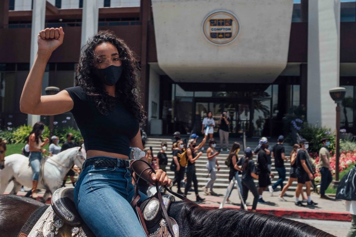 A Hundred Black Horse Riders Showed up to Support the Compton Cowboys Peace Ride for Black Lives Matter | L.A. Taco