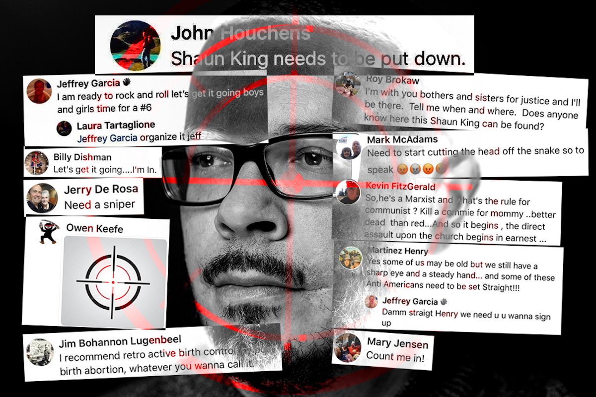 SHAUN KING: A Private Law Enforcement Group on Facebook is Literally Plotting to Kill Me | Medium