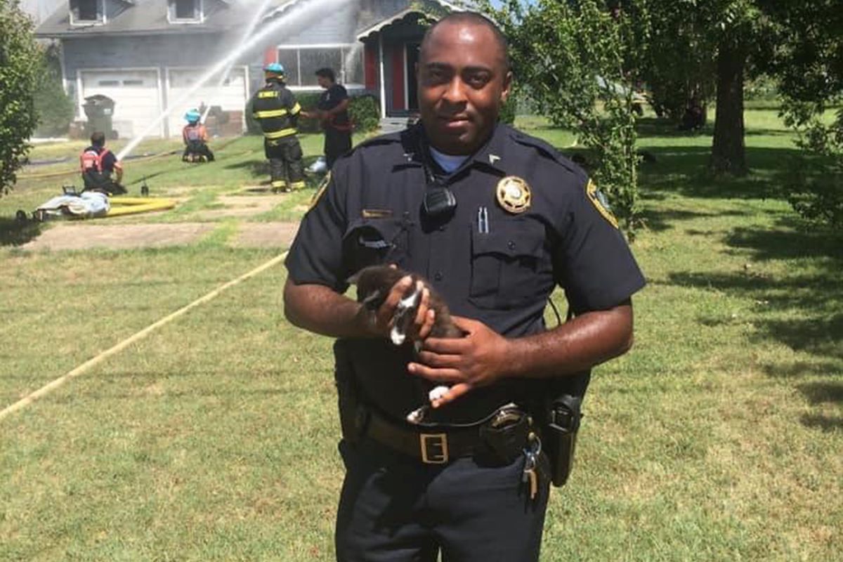 ‘I’d Do It For Anybody’: Oklahoma Police Officer Hospitalized After Running Through Flames to Rescue His Own Children In House Fire | Atlanta Black Star