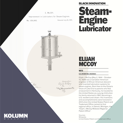 Elijah McCoy, Black Inventors, Black Inventions, African American Inventors, African American Inventors, African American Newspaper, Black Newspaper, African American Magazine, Black Magazine, African American History, Black History, African American Wealth, Black Wealth, African American Health, Black Health, African American Economics, Black Economics, KOLUMN Magazine, KOLUMN Books, KINDR'D Magazine, Black Lives, Black Lives Matter, African American Art, Black Art, African American Politics, Black Politics, African American City, Black City, African American People, Black People, Allegory, Segregation, Racism, Reparations