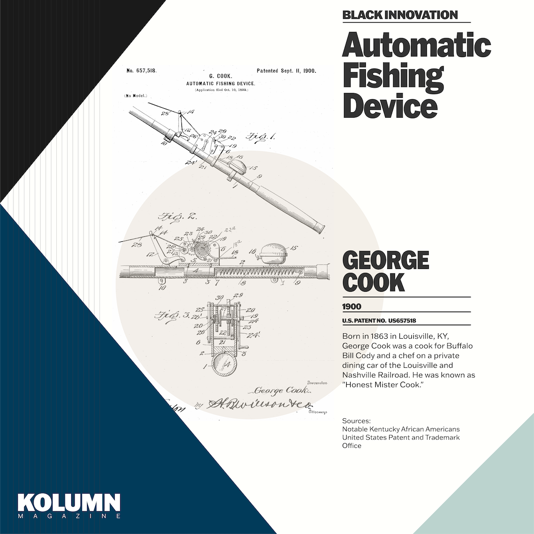 automatic fishing reel inventor George Cook