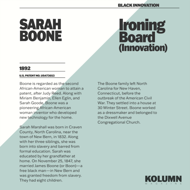 Sarah Boone, Black Inventors, Black Inventions, African American Inventors, African American Inventors, African American Newspaper, Black Newspaper, African American Magazine, Black Magazine, African American History, Black History, African American Wealth, Black Wealth, African American Health, Black Health, African American Economics, Black Economics, KOLUMN Magazine, KOLUMN Books, KINDR'D Magazine, Black Lives, Black Lives Matter, African American Art, Black Art, African American Politics, Black Politics, African American City, Black City, African American People, Black People, Allegory, Segregation, Racism, Reparations