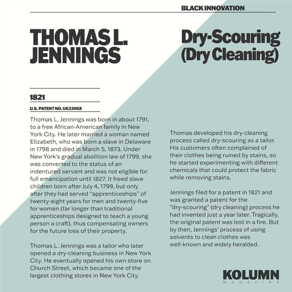 Thomas L Jennings, Black Inventors, Black Inventions, African American Inventors, African American Inventors, African American Newspaper, Black Newspaper, African American Magazine, Black Magazine, African American History, Black History, African American Wealth, Black Wealth, African American Health, Black Health, African American Economics, Black Economics, KOLUMN Magazine, KOLUMN Books, KINDR'D Magazine, Black Lives, Black Lives Matter, African American Art, Black Art, African American Politics, Black Politics, African American City, Black City, African American People, Black People, Allegory, Segregation, Racism, Reparations