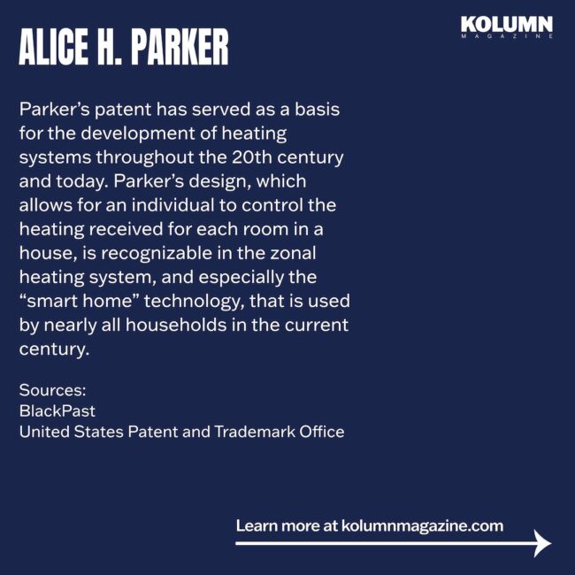 Alice H. Parker, Black Inventors, Black Inventions, African American Inventors, African American Inventors, African American Newspaper, Black Newspaper, African American Magazine, Black Magazine, African American History, Black History, African American Wealth, Black Wealth, African American Health, Black Health, African American Economics, Black Economics, KOLUMN Magazine, KOLUMN Books, KINDR'D Magazine, Black Lives, Black Lives Matter, African American Art, Black Art, African American Politics, Black Politics, African American City, Black City, African American People, Black People, Allegory, Segregation, Racism, Reparations