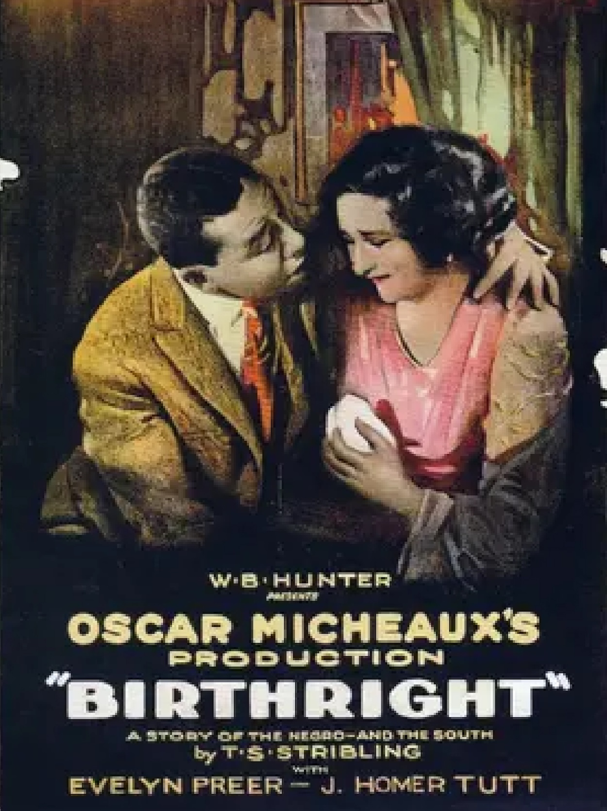 "Birthright" (1924) movie poster, directed by Oscar Devereaux Micheaux.
