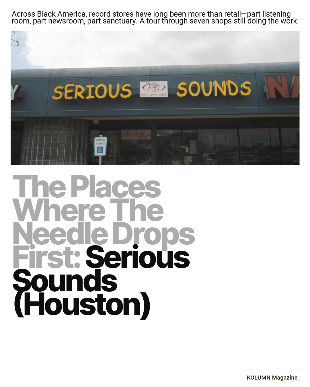 Black Owned Record Stores, Black Record Stores, Black Star Vinyl, Moodies Records, JB’s Record Lounge, Home Rule (HR) Records, Out of the Past Records, Re-Runz Records, Serious Sounds, KOLUMN Magazine, KOLUMN, African American News, Black News, African American Journalism, Black Journalism, African American History, Black History, African American Art, Black Art, African American Music, Black Music, African American Wealth, Black Wealth, African American Education, Black Education, Historic Black University or College, HBCU