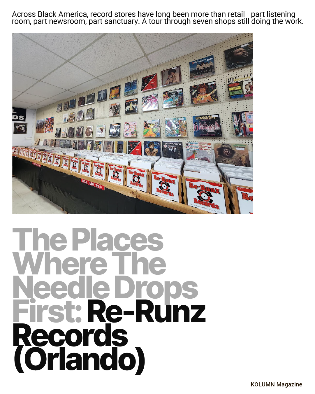 Black Owned Record Stores, Black Record Stores, Black Star Vinyl, Moodies Records, JB’s Record Lounge, Home Rule (HR) Records, Out of the Past Records, Re-Runz Records, Serious Sounds, KOLUMN Magazine, KOLUMN, African American News, Black News, African American Journalism, Black Journalism, African American History, Black History, African American Art, Black Art, African American Music, Black Music, African American Wealth, Black Wealth, African American Education, Black Education, Historic Black University or College, HBCU