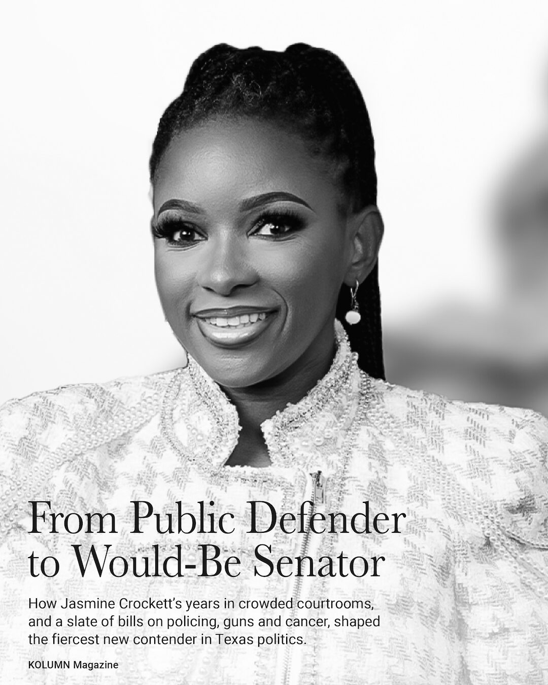 Jasmine Crockett, Black Politics, KOLUMN Magazine, KOLUMN, African American News, Black News, African American Journalism, Black Journalism, African American History, Black History, African American Art, Black Art, African American Music, Black Music, African American Wealth, Black Wealth, African American Education, Black Education, Historic Black University or College, HBCU