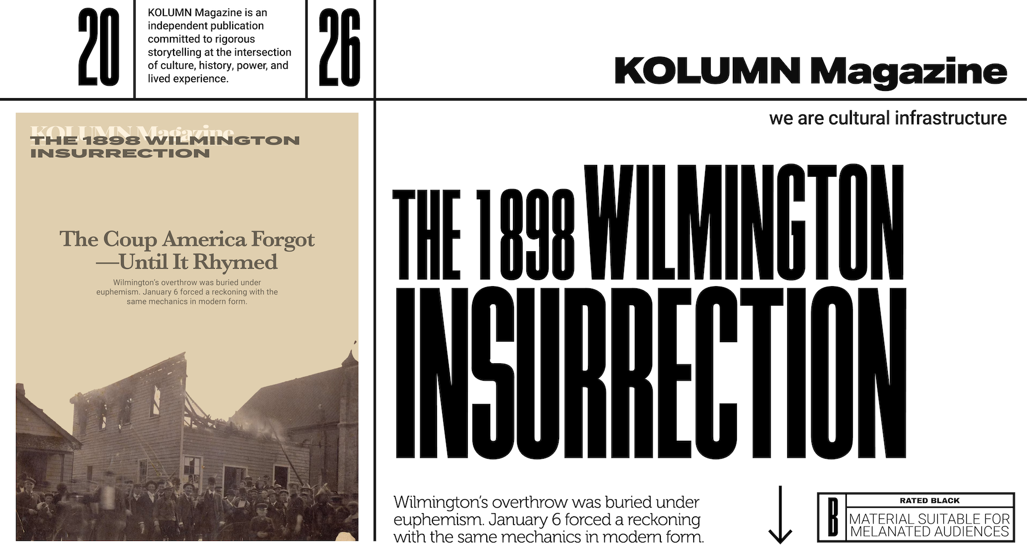 The 1898 Wilmington Massacre, The 1898 Wilmington Insurrection, KOLUMN, African American News, Black News, African American Journalism, Black Journalism, African American History, Black History, African American Art, Black Art, African American Music, Black Music, African American Wealth, Black Wealth, African American Education, Black Education, Historic Black University or College, HBCU