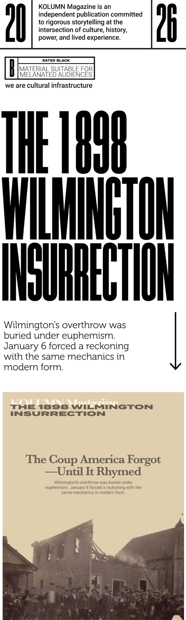 The 1898 Wilmington Massacre, The 1898 Wilmington Insurrection, KOLUMN, African American News, Black News, African American Journalism, Black Journalism, African American History, Black History, African American Art, Black Art, African American Music, Black Music, African American Wealth, Black Wealth, African American Education, Black Education, Historic Black University or College, HBCU