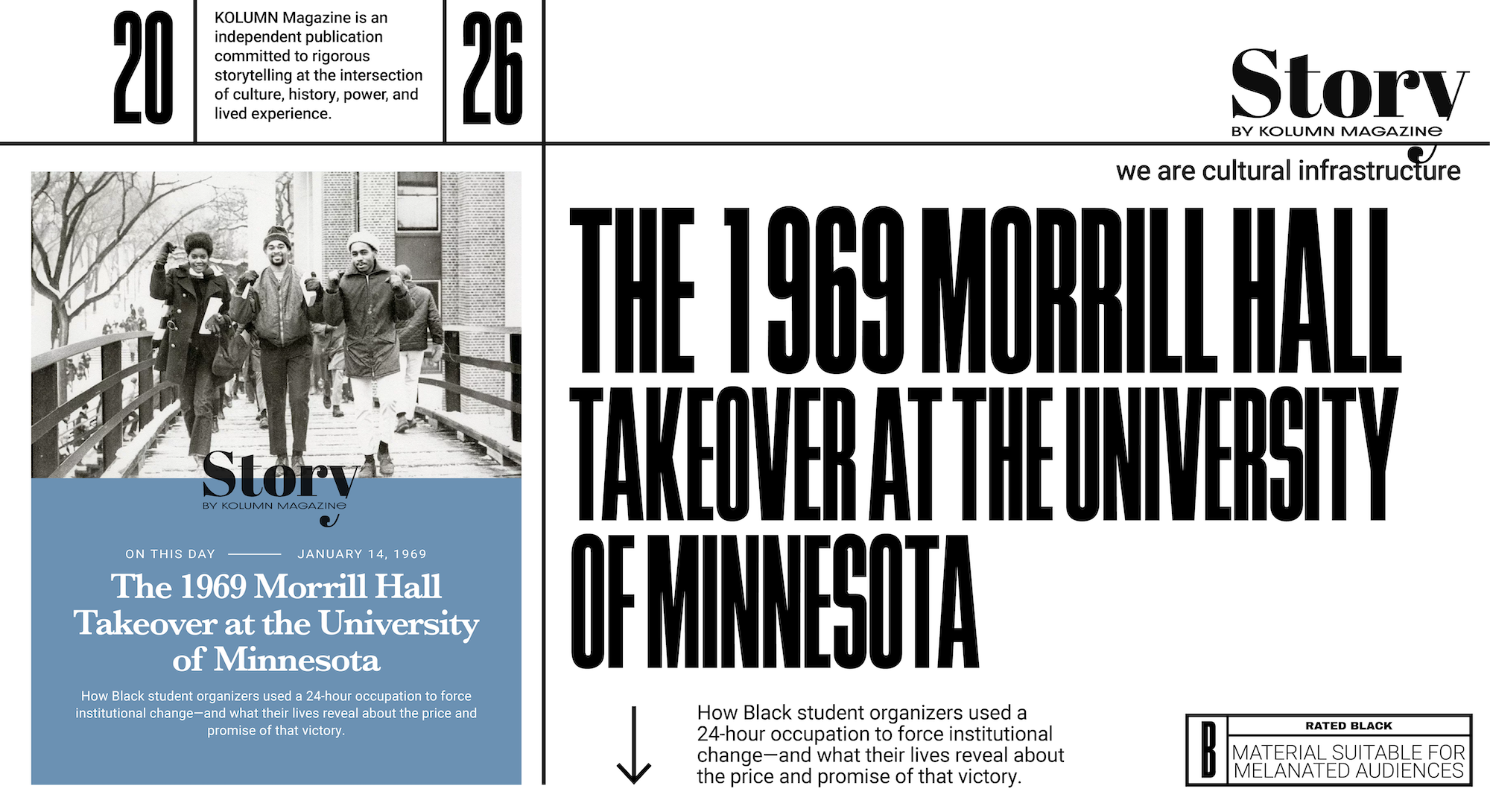 1969 Morrill Hall Takeover, KOLUMN, African American News, Black News, African American Journalism, Black Journalism, African American History, Black History, African American Art, Black Art, African American Music, Black Music, African American Wealth, Black Wealth, African American Education, Black Education, Historic Black University or College, HBCU