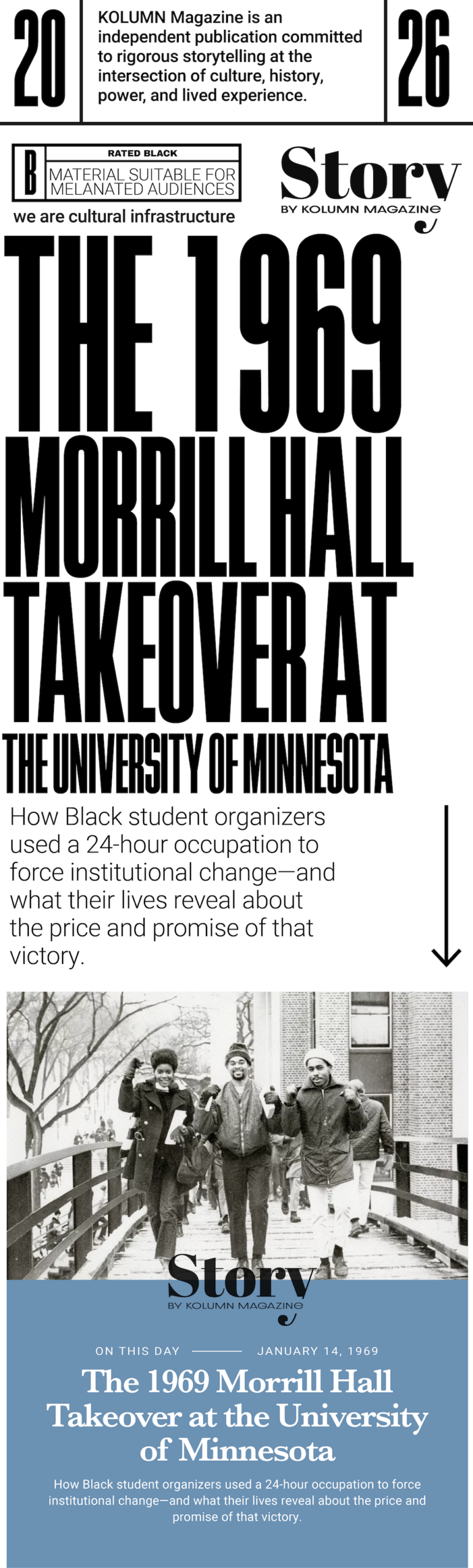1969 Morrill Hall Takeover, KOLUMN, African American News, Black News, African American Journalism, Black Journalism, African American History, Black History, African American Art, Black Art, African American Music, Black Music, African American Wealth, Black Wealth, African American Education, Black Education, Historic Black University or College, HBCU
