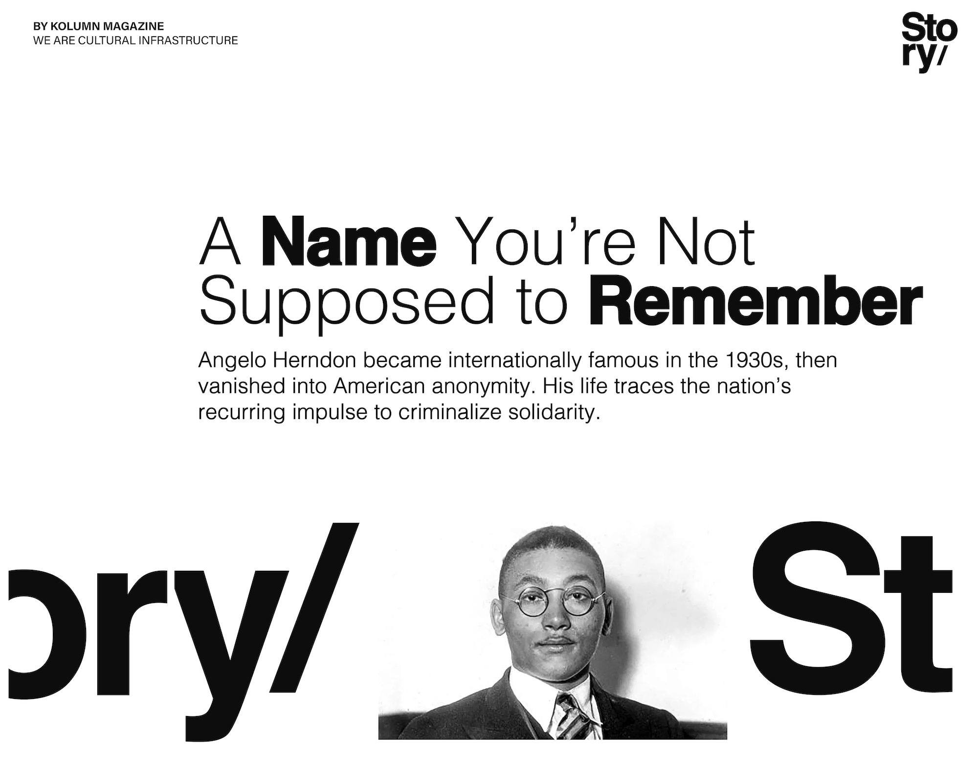 Angelo Herndon, KOLUMN, African American News, Black News, African American Journalism, Black Journalism, African American History, Black History, African American Art, Black Art, African American Music, Black Music, African American Wealth, Black Wealth, African American Education, Black Education, Historic Black University or College, HBCU