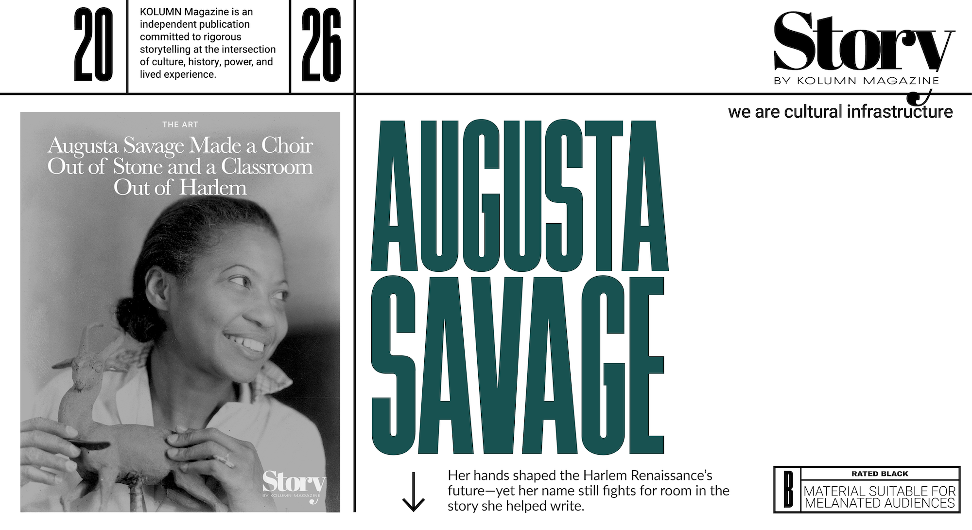 Augusta Savage, KOLUMN, African American News, Black News, African American Journalism, Black Journalism, African American History, Black History, African American Art, Black Art, African American Music, Black Music, African American Wealth, Black Wealth, African American Education, Black Education, Historic Black University or College, HBCU