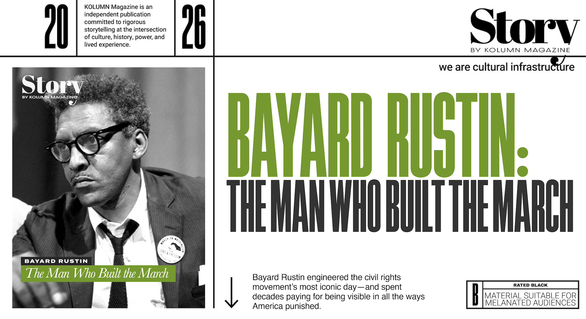 Bayard Rustin, KOLUMN, African American News, Black News, African American Journalism, Black Journalism, African American History, Black History, African American Art, Black Art, African American Music, Black Music, African American Wealth, Black Wealth, African American Education, Black Education, Historic Black University or College, HBCU