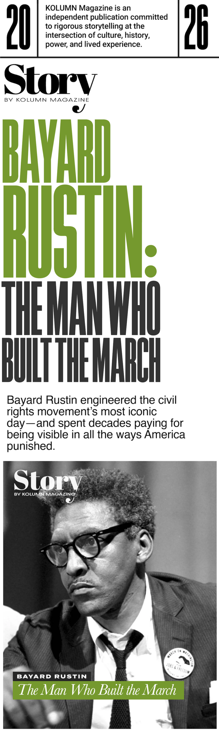 Bayard Rustin, KOLUMN, African American News, Black News, African American Journalism, Black Journalism, African American History, Black History, African American Art, Black Art, African American Music, Black Music, African American Wealth, Black Wealth, African American Education, Black Education, Historic Black University or College, HBCU