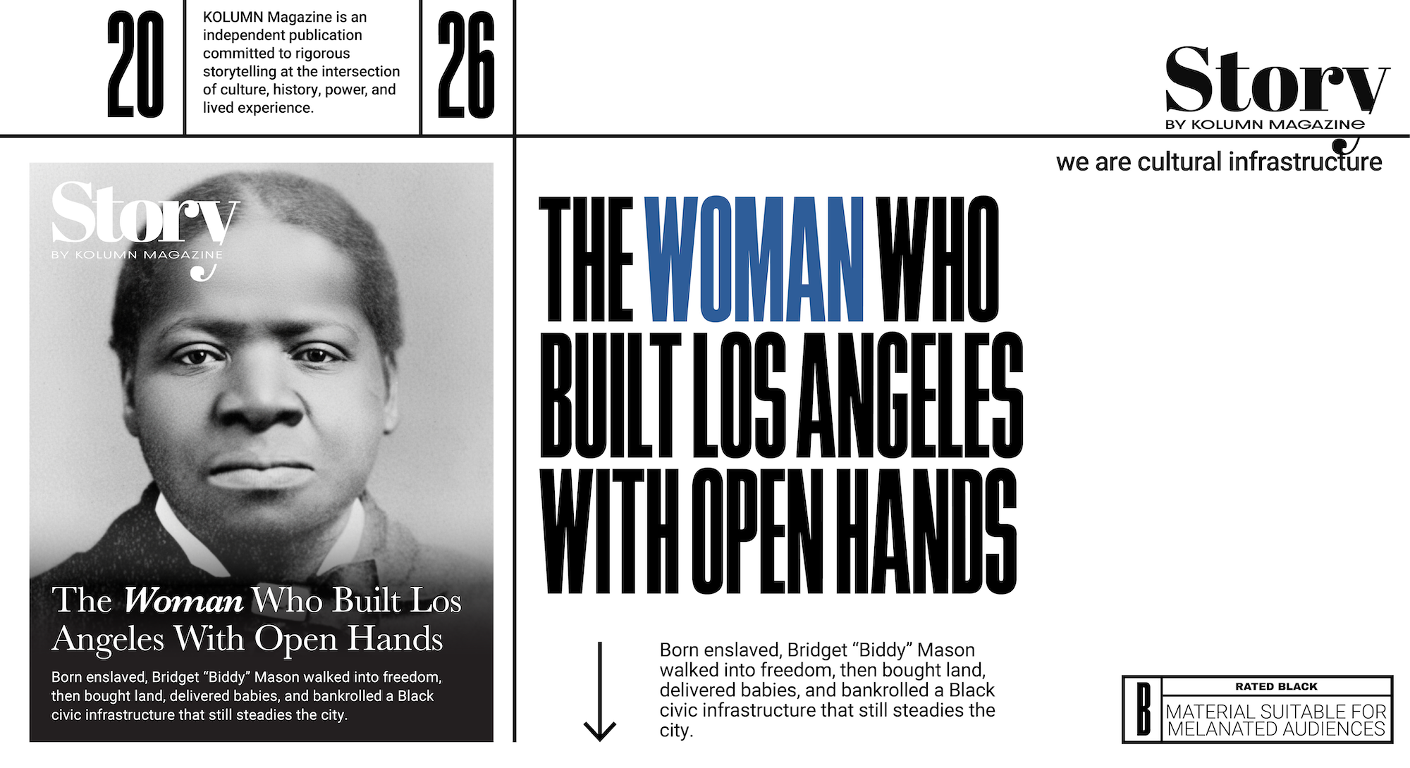 Bridget "Biddy" Mason, KOLUMN, African American News, Black News, African American Journalism, Black Journalism, African American History, Black History, African American Art, Black Art, African American Music, Black Music, African American Wealth, Black Wealth, African American Education, Black Education, Historic Black University or College, HBCU