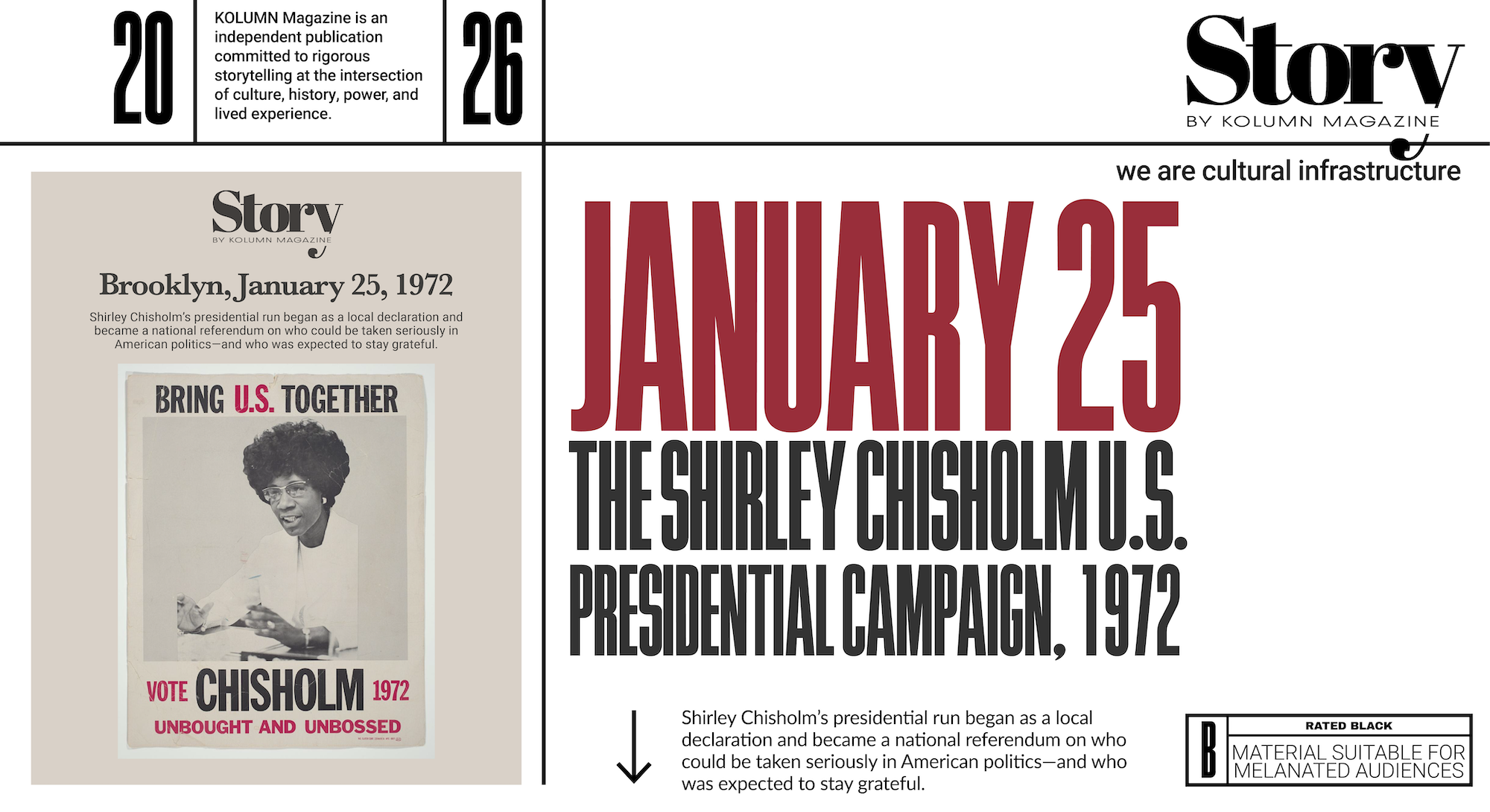 Shirley Chisholm Chisholm Campaign, KOLUMN, African American News, Black News, African American Journalism, Black Journalism, African American History, Black History, African American Art, Black Art, African American Music, Black Music, African American Wealth, Black Wealth, African American Education, Black Education, Historic Black University or College, HBCU