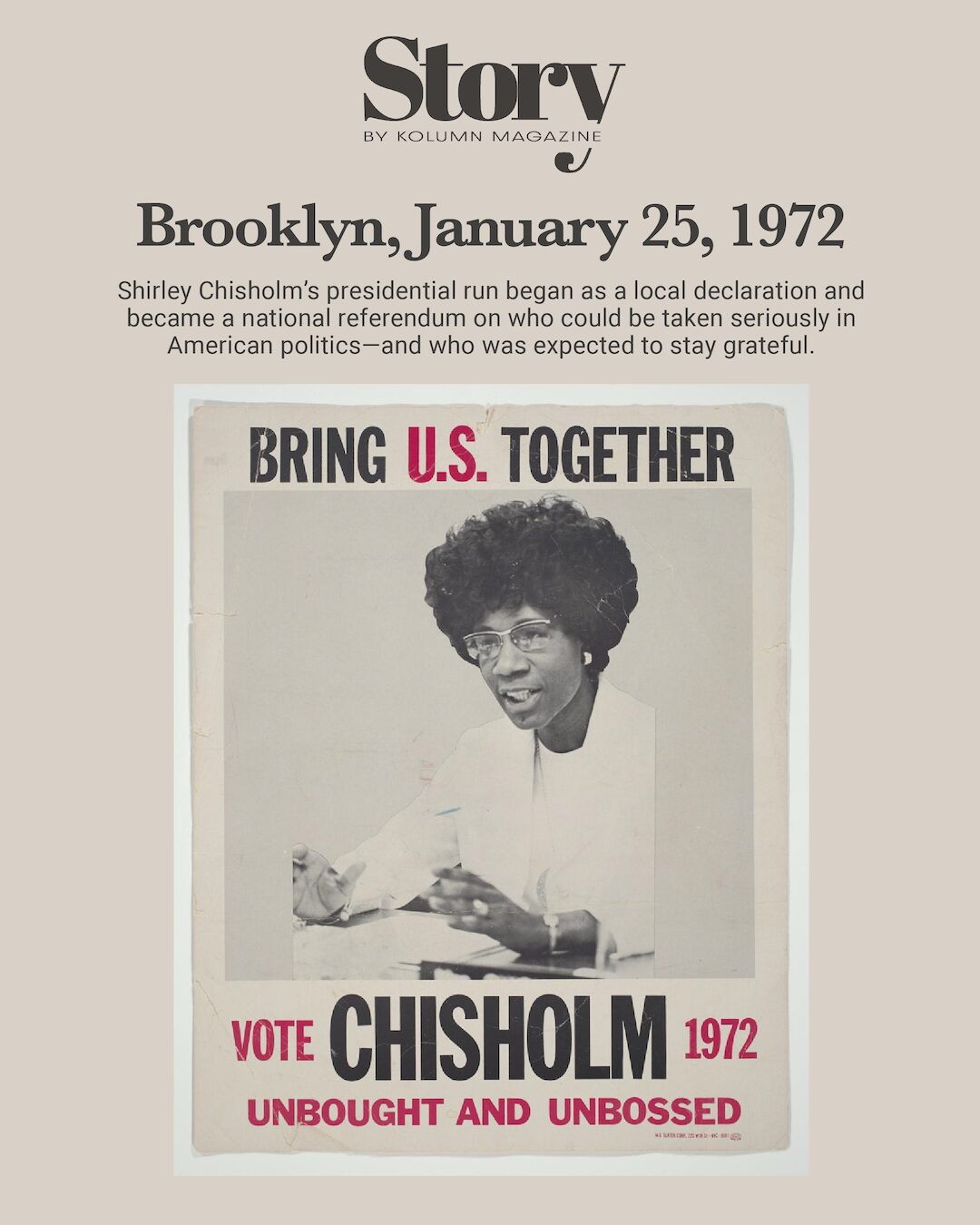 Shirley Chisholm Chisholm Campaign, KOLUMN, African American News, Black News, African American Journalism, Black Journalism, African American History, Black History, African American Art, Black Art, African American Music, Black Music, African American Wealth, Black Wealth, African American Education, Black Education, Historic Black University or College, HBCU