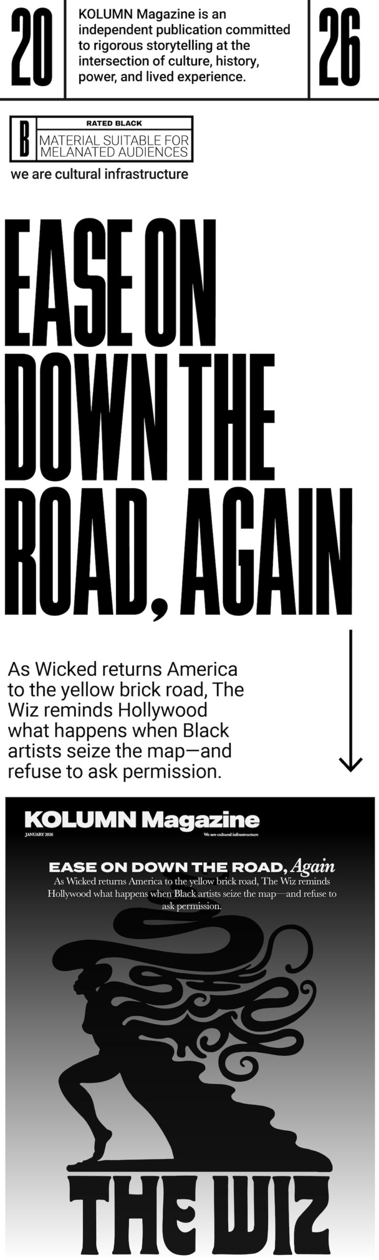 Ease On Down The Road, The Wiz, The Wizard of Oz, KOLUMN, African American News, Black News, African American Journalism, Black Journalism, African American History, Black History, African American Art, Black Art, African American Music, Black Music, African American Wealth, Black Wealth, African American Education, Black Education, Historic Black University or College, HBCU