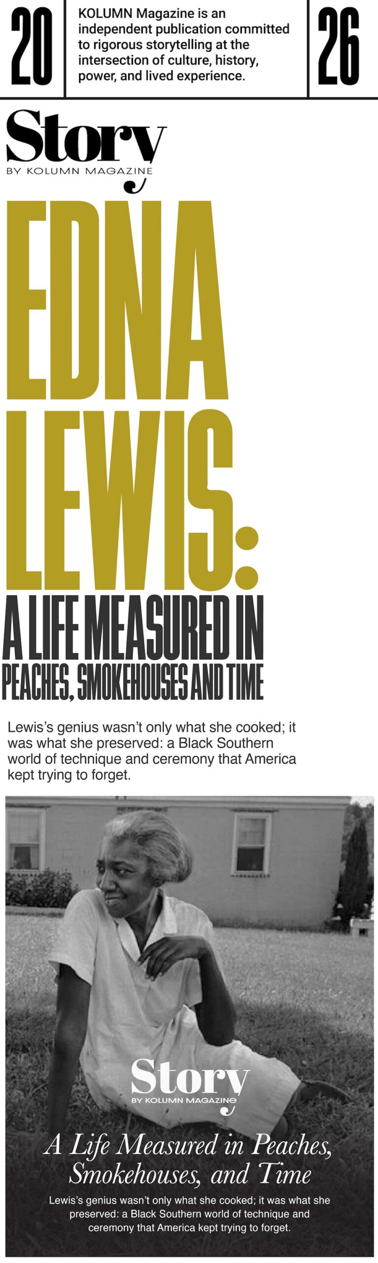 Edna Lewis, KOLUMN, African American News, Black News, African American Journalism, Black Journalism, African American History, Black History, African American Art, Black Art, African American Music, Black Music, African American Wealth, Black Wealth, African American Education, Black Education, Historic Black University or College, HBCU