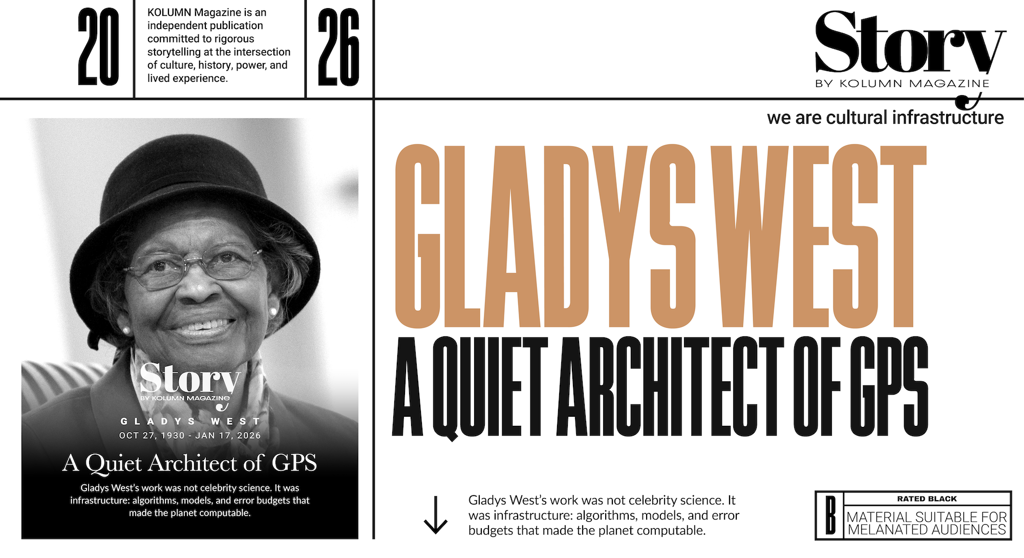 Gladys West, KOLUMN, African American News, Black News, African American Journalism, Black Journalism, African American History, Black History, African American Art, Black Art, African American Music, Black Music, African American Wealth, Black Wealth, African American Education, Black Education, Historic Black University or College, HBCU