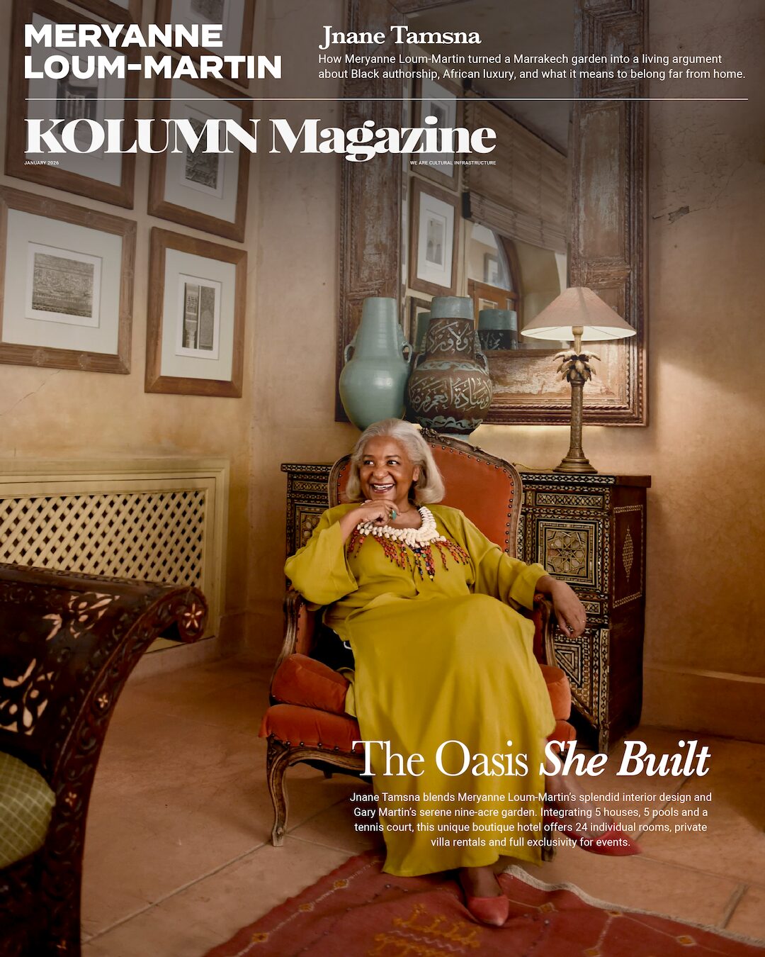 Meryanne Loum-Martin, Marrakech, Marrakech Hotel, Jnane Tamsna, Black Owned Hotel, KOLUMN, African American News, Black News, African American Journalism, Black Journalism, African American History, Black History, African American Art, Black Art, African American Music, Black Music, African American Wealth, Black Wealth, African American Education, Black Education, Historic Black University or College, HBCU