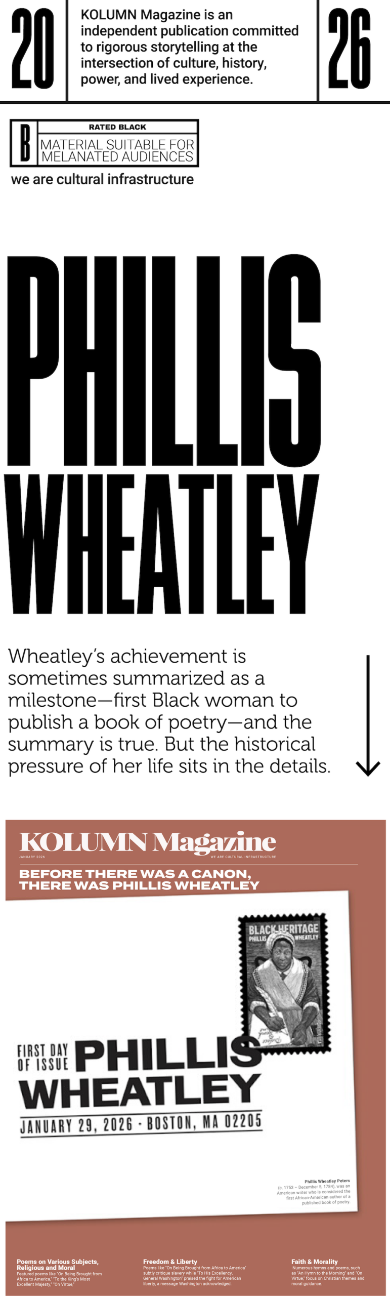 Phyllis Wheatley, KOLUMN, African American News, Black News, African American Journalism, Black Journalism, African American History, Black History, African American Art, Black Art, African American Music, Black Music, African American Wealth, Black Wealth, African American Education, Black Education, Historic Black University or College, HBCU