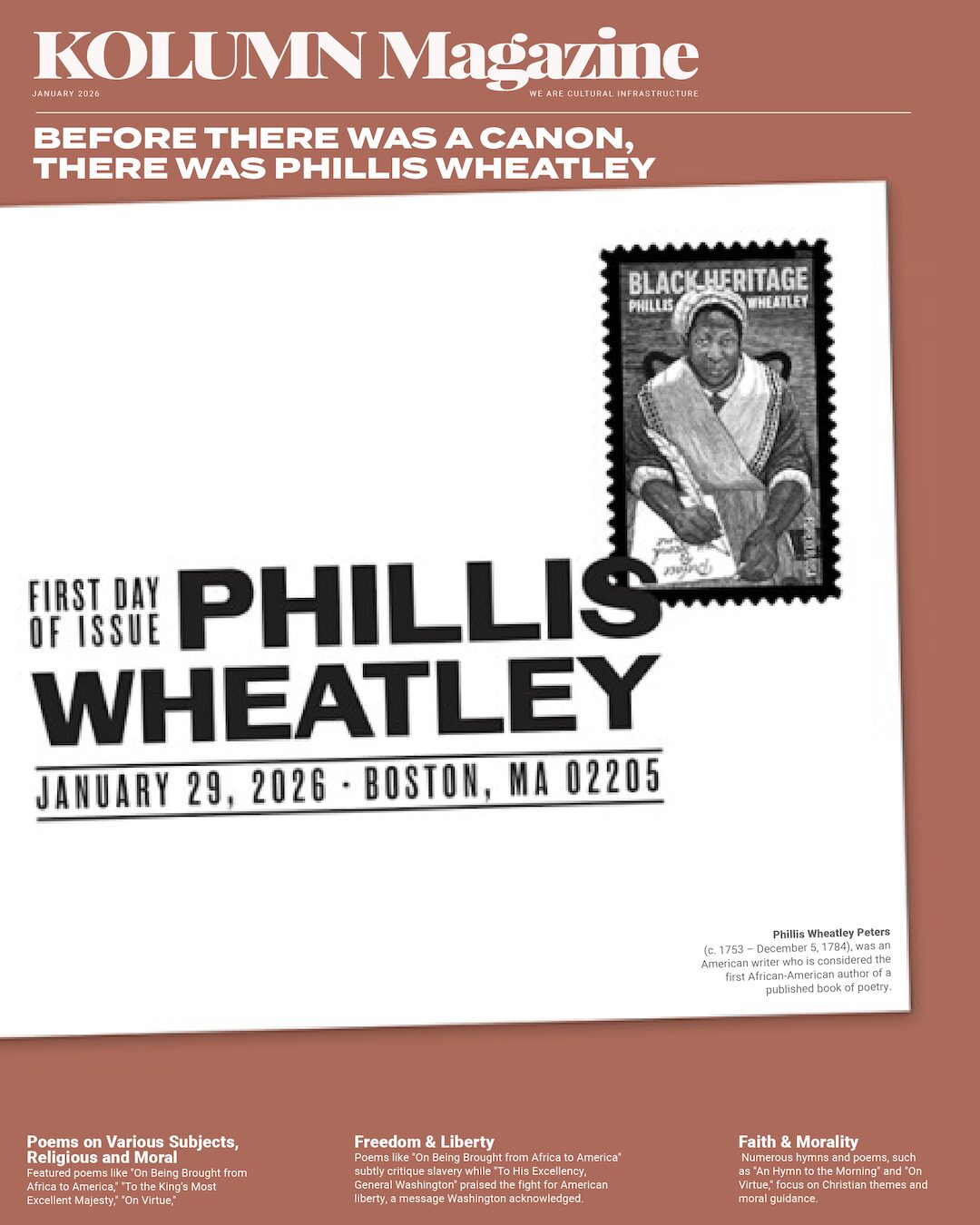 Phyllis Wheatley, KOLUMN, African American News, Black News, African American Journalism, Black Journalism, African American History, Black History, African American Art, Black Art, African American Music, Black Music, African American Wealth, Black Wealth, African American Education, Black Education, Historic Black University or College, HBCU