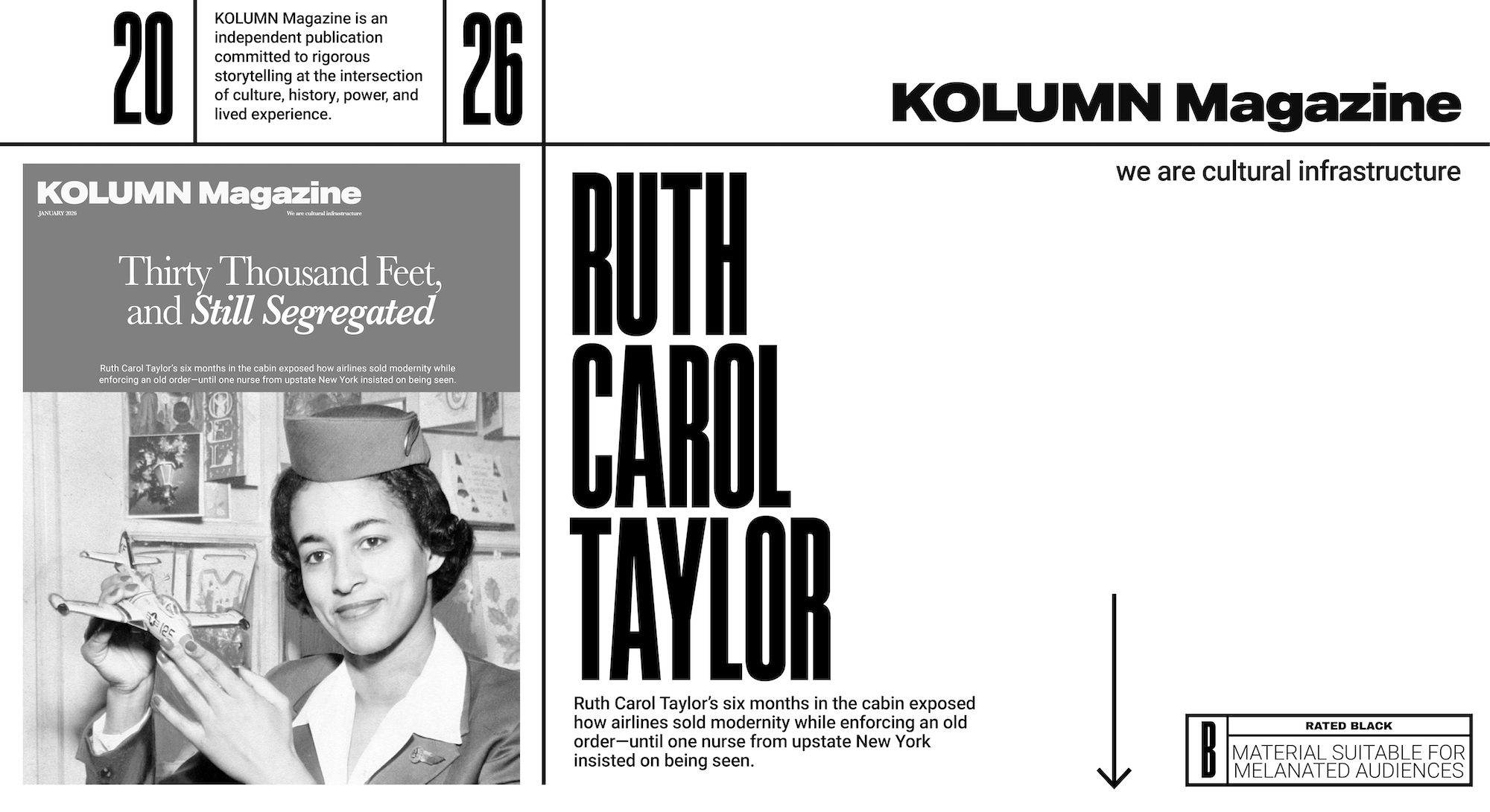 Ruth Carol Taylor, African American Flight Attendent, Black Flight Attendent, KOLUMN, African American News, Black News, African American Journalism, Black Journalism, African American History, Black History, African American Art, Black Art, African American Music, Black Music, African American Wealth, Black Wealth, African American Education, Black Education, Historic Black University or College, HBCU