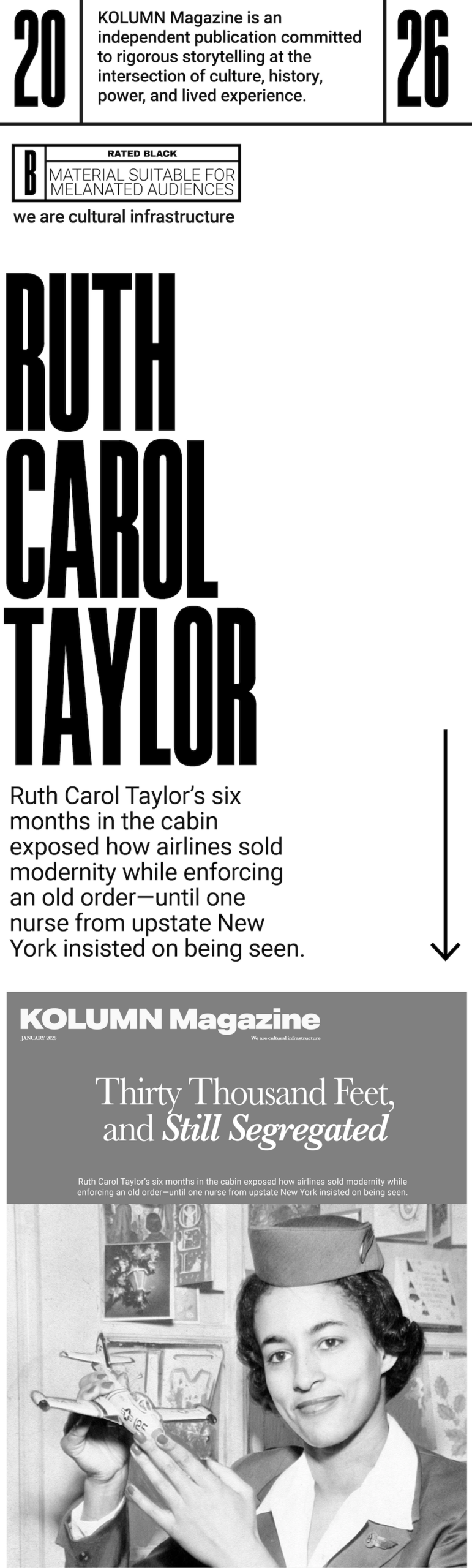Ruth Carol Taylor, African American Flight Attendent, Black Flight Attendent, KOLUMN, African American News, Black News, African American Journalism, Black Journalism, African American History, Black History, African American Art, Black Art, African American Music, Black Music, African American Wealth, Black Wealth, African American Education, Black Education, Historic Black University or College, HBCU