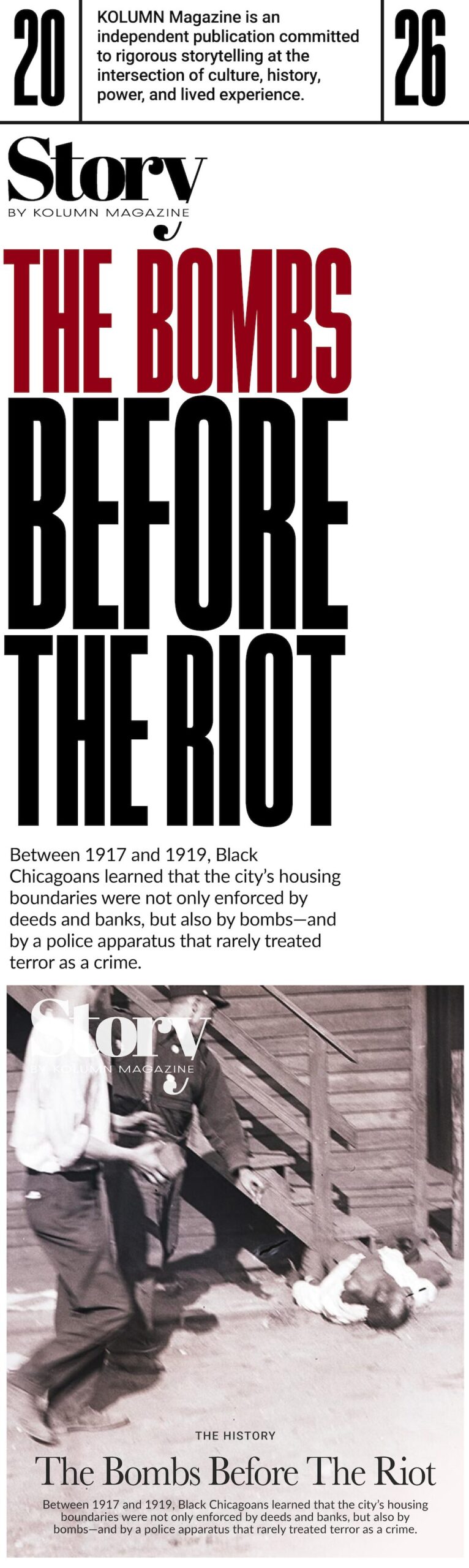 Chicago Bombings, Red Summer, KOLUMN, African American News, Black News, African American Journalism, Black Journalism, African American History, Black History, African American Art, Black Art, African American Music, Black Music, African American Wealth, Black Wealth, African American Education, Black Education, Historic Black University or College, HBCU