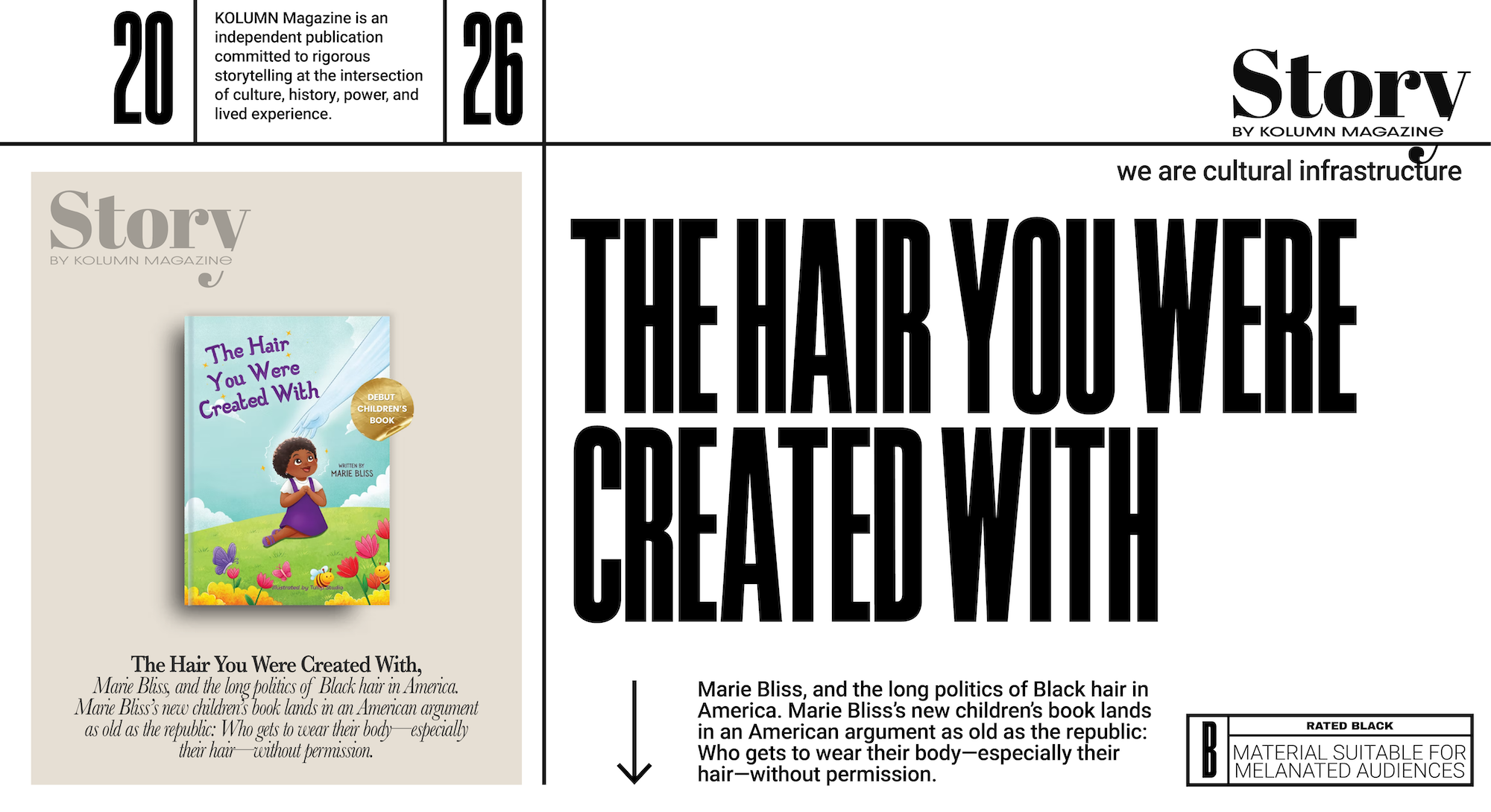 The Hair You Were Created With, Marie Bliss, KOLUMN, African American News, Black News, African American Journalism, Black Journalism, African American History, Black History, African American Art, Black Art, African American Music, Black Music, African American Wealth, Black Wealth, African American Education, Black Education, Historic Black University or College, HBCU