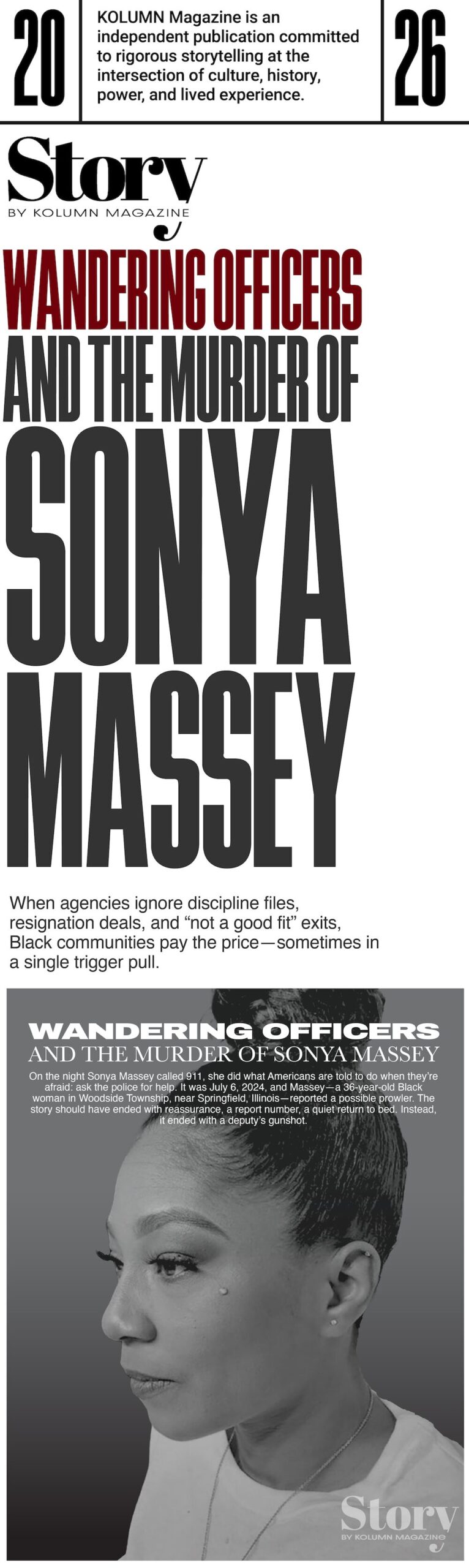 Sonya Massey, KOLUMN, African American News, Black News, African American Journalism, Black Journalism, African American History, Black History, African American Art, Black Art, African American Music, Black Music, African American Wealth, Black Wealth, African American Education, Black Education, Historic Black University or College, HBCU