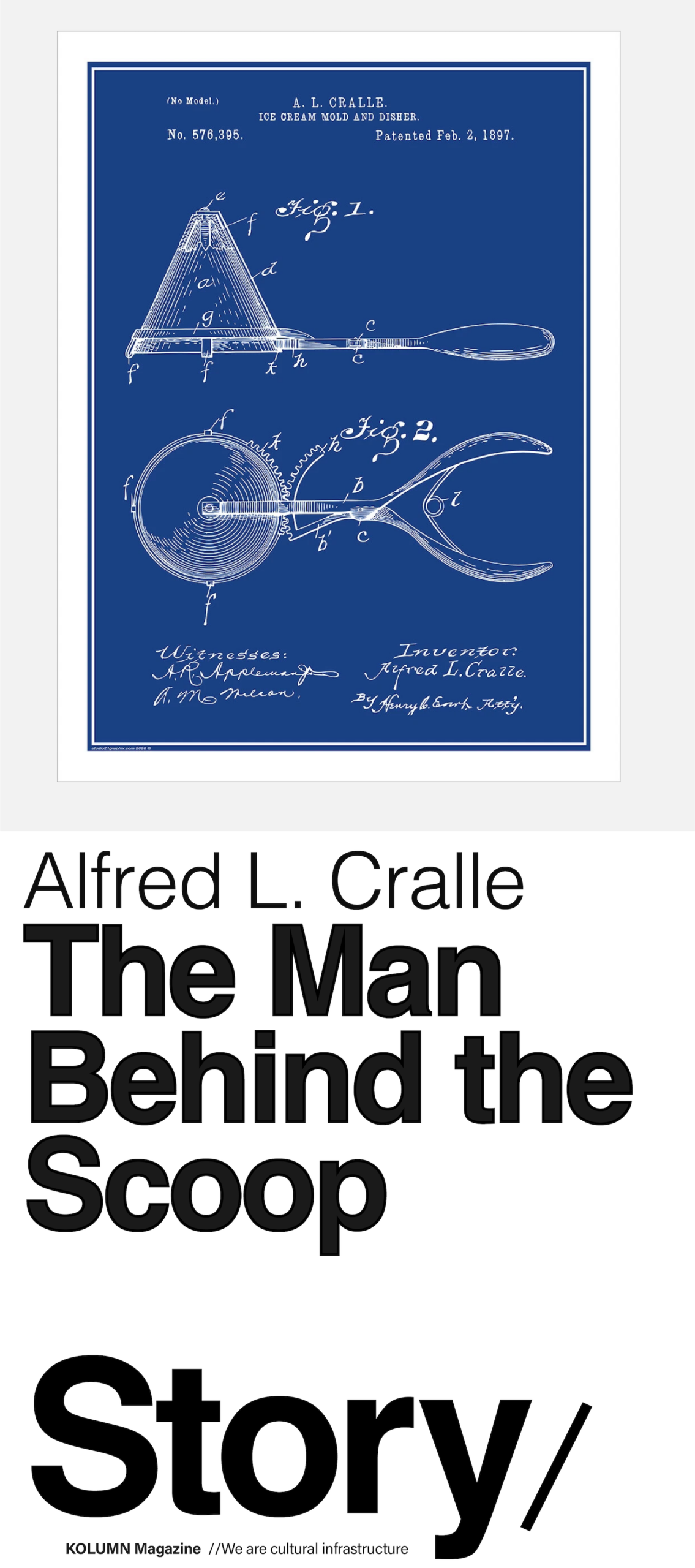 Alfred L Cralle, Ice Cream Scoop, KOLUMN, African American News, Black News, African American Journalism, Black Journalism, African American History, Black History, African American Art, Black Art, African American Music, Black Music, African American Wealth, Black Wealth, African American Education, Black Education, Historic Black University or College, HBCU