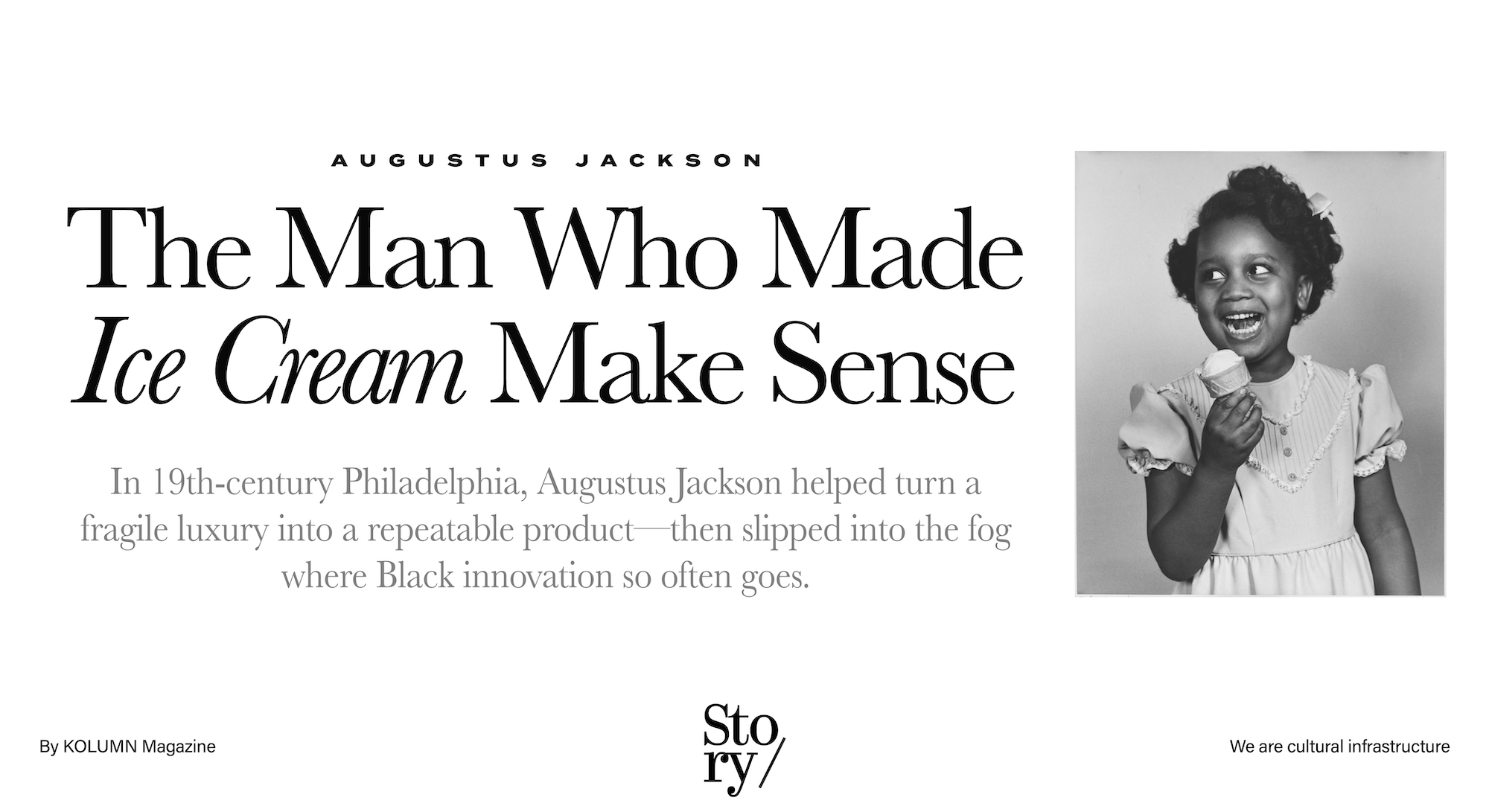 Augustus Jackson, Ice Cream Innovation, KOLUMN, African American News, Black News, African American Journalism, Black Journalism, African American History, Black History, African American Art, Black Art, African American Music, Black Music, African American Wealth, Black Wealth, African American Education, Black Education, Historic Black University or College, HBCU