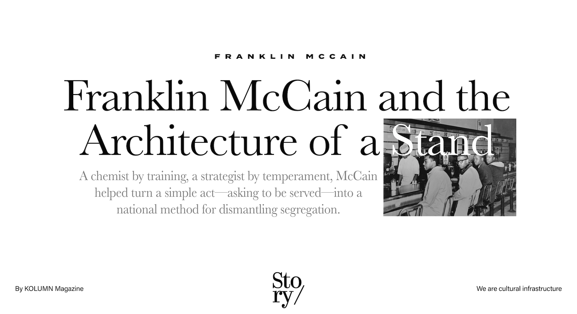 Franklin Eugene McCain, Franklin McCain, KOLUMN, African American News, Black News, African American Journalism, Black Journalism, African American History, Black History, African American Art, Black Art, African American Music, Black Music, African American Wealth, Black Wealth, African American Education, Black Education, Historic Black University or College, HBCU