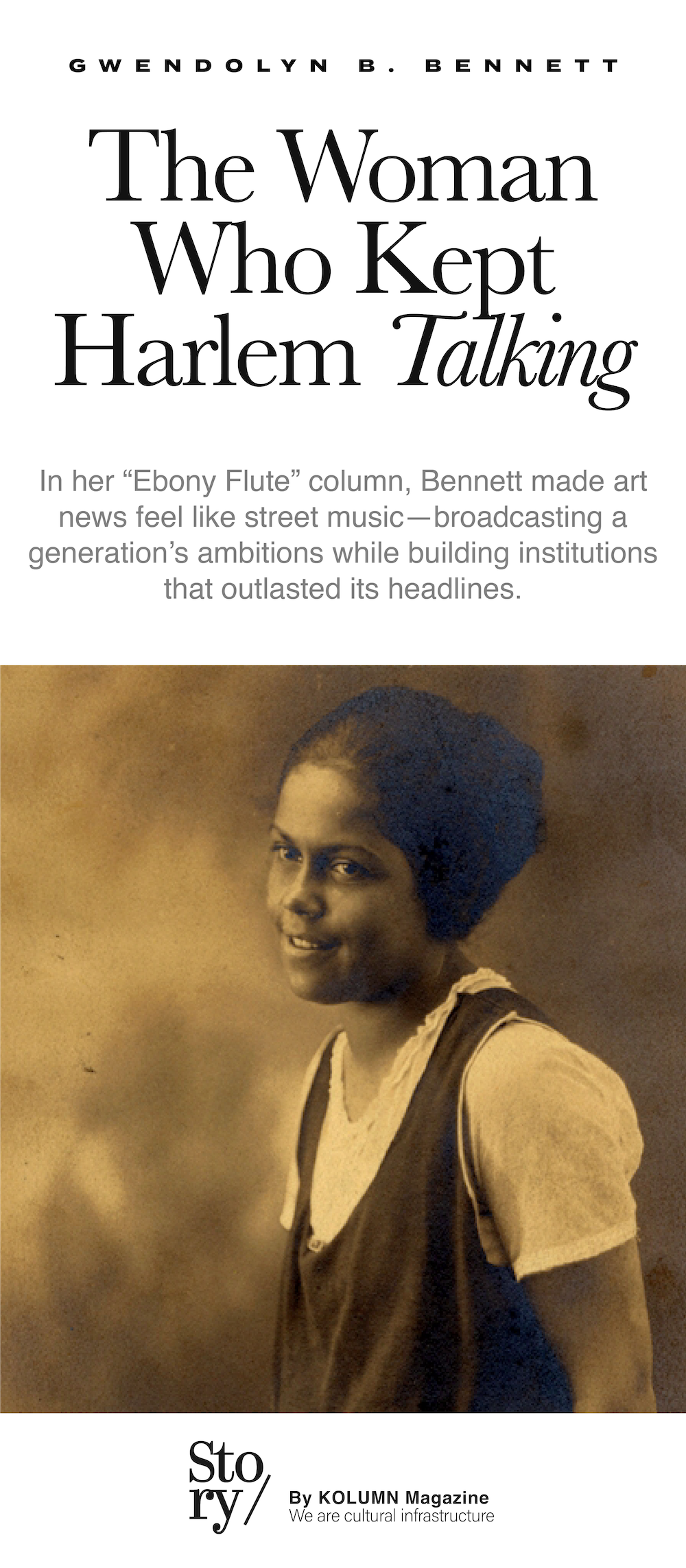 Gwendolyn Bennett, Nocturne, The Ebony Flute, KOLUMN, African American News, Black News, African American Journalism, Black Journalism, African American History, Black History, African American Art, Black Art, African American Music, Black Music, African American Wealth, Black Wealth, African American Education, Black Education, Historic Black University or College, HBCU