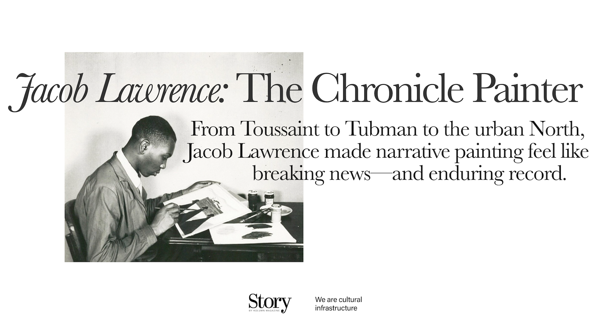 Jacob Lawrence, KOLUMN, African American News, Black News, African American Journalism, Black Journalism, African American History, Black History, African American Art, Black Art, African American Music, Black Music, African American Wealth, Black Wealth, African American Education, Black Education, Historic Black University or College, HBCU