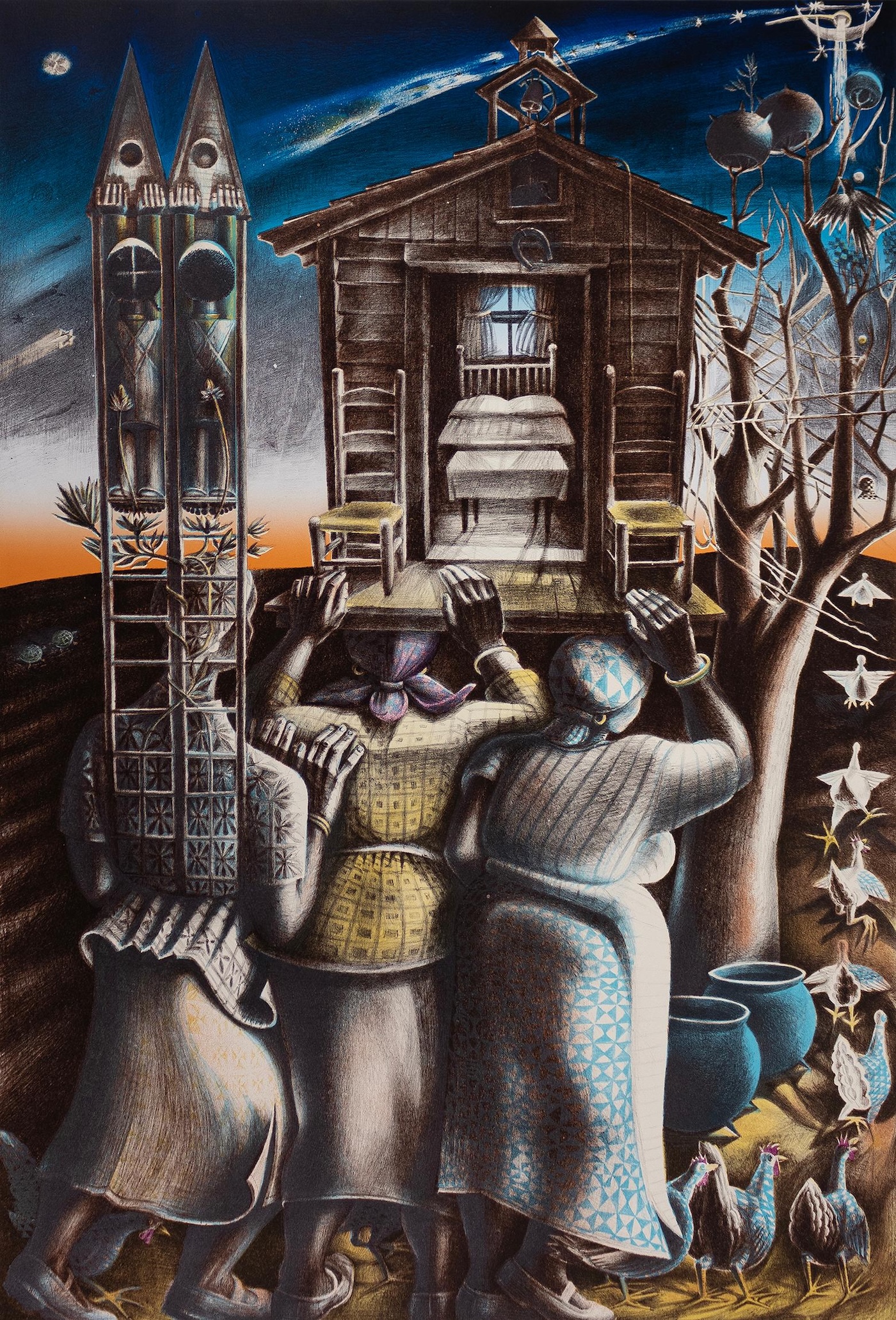 John Biggers, The Contribution of the Negro Woman in American Life and Education, KOLUMN, African American News, Black News, African American Journalism, Black Journalism, African American History, Black History, African American Art, Black Art, African American Music, Black Music, African American Wealth, Black Wealth, African American Education, Black Education, Historic Black University or College, HBCU