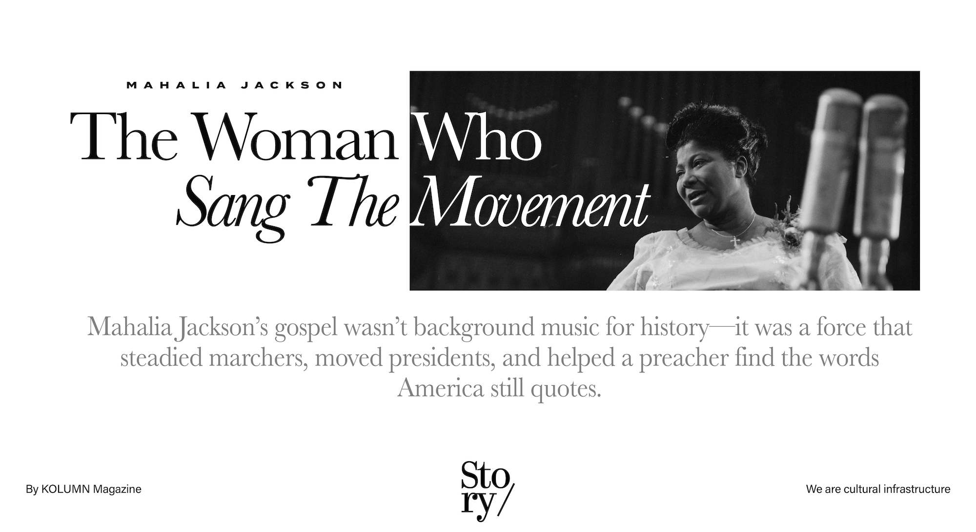 Mahalia Jackson, KOLUMN, African American News, Black News, African American Journalism, Black Journalism, African American History, Black History, African American Art, Black Art, African American Music, Black Music, African American Wealth, Black Wealth, African American Education, Black Education, Historic Black University or College, HBCU