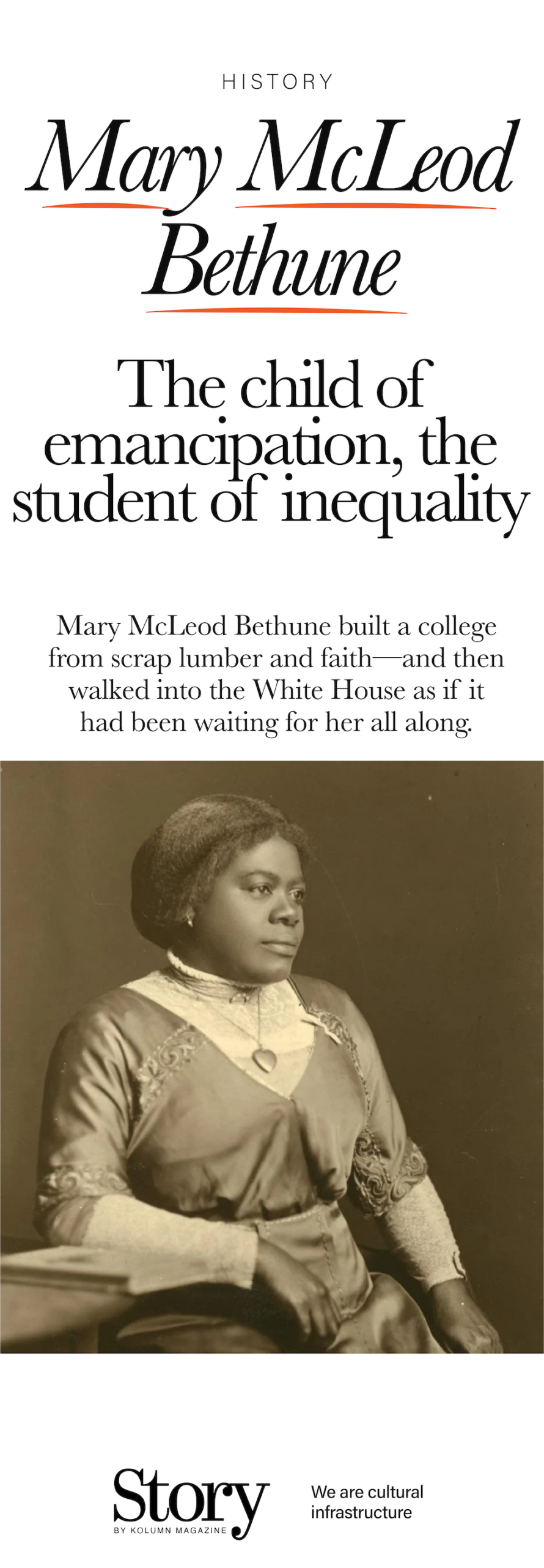 Mary McLeod Bethune, KOLUMN, African American News, Black News, African American Journalism, Black Journalism, African American History, Black History, African American Art, Black Art, African American Music, Black Music, African American Wealth, Black Wealth, African American Education, Black Education, Historic Black University or College, HBCU